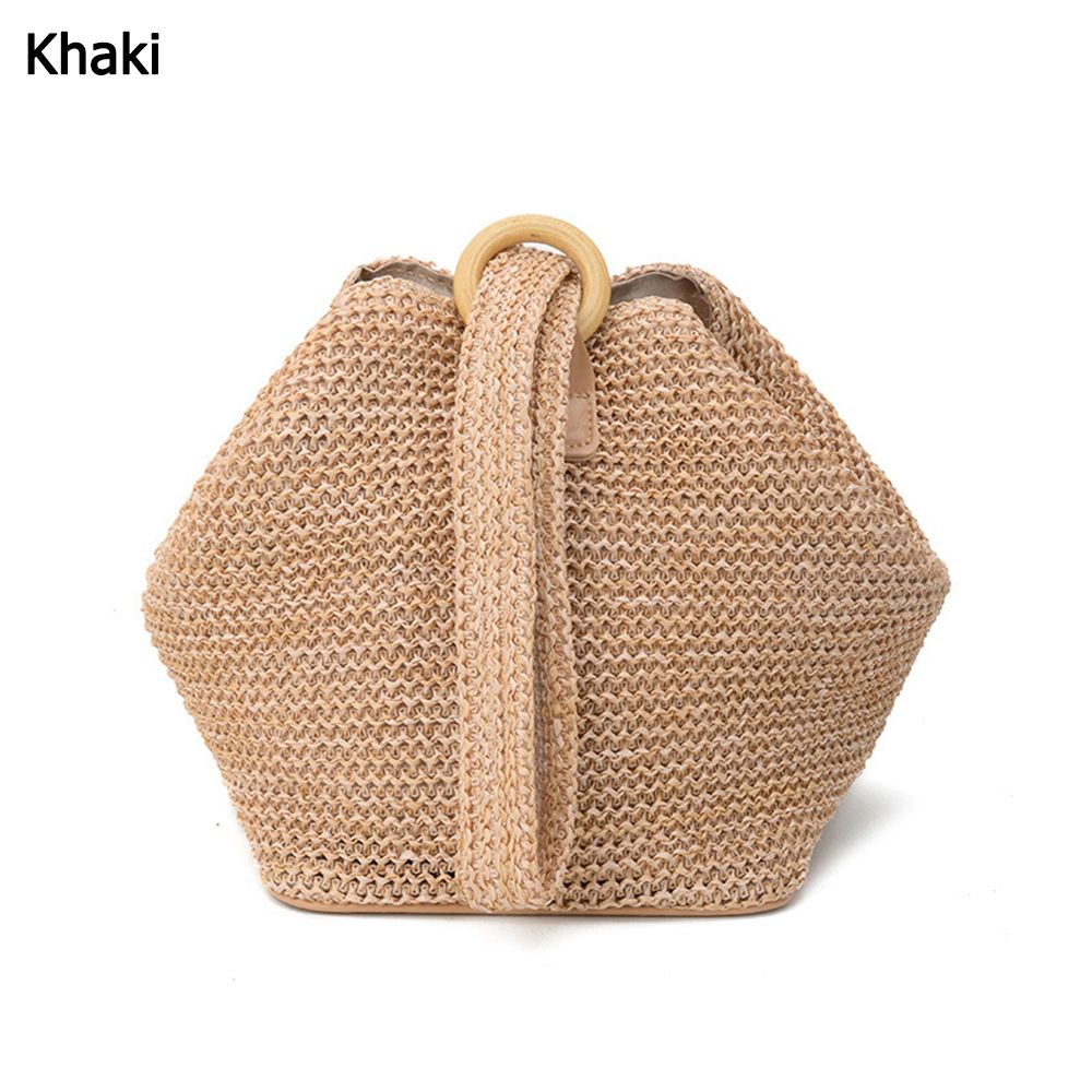 Boho Straw Woven Shoulder Bags