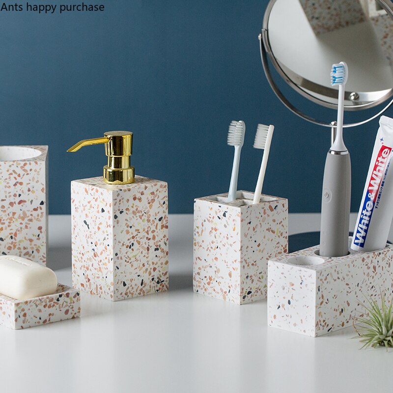 Resin Bathroom 5-piece Set