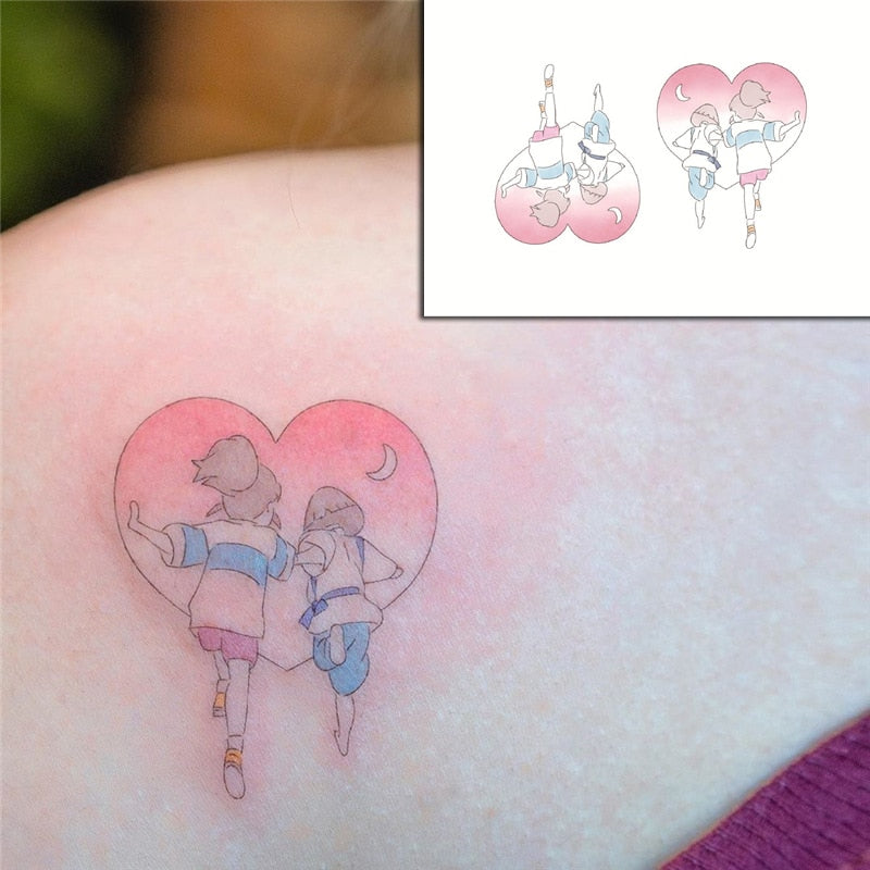 Waterproof SticketTattoo Red Heart