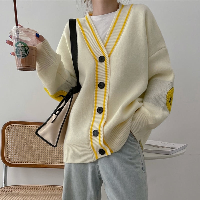 Smiley Face Cardigan