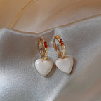Geometric Love Square Dangle Earrings