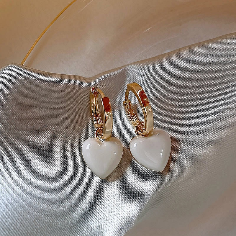 Geometric Love Square Dangle Earrings