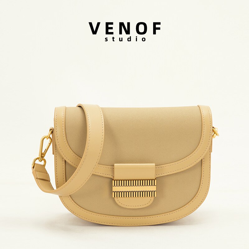 Leather Shoulder Crossbody Saddle Bag