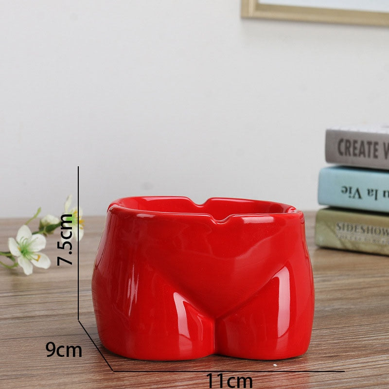 Body Art Ceramic Ashtray