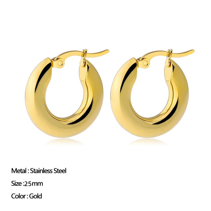 Classic Circle Hoop Earrings
