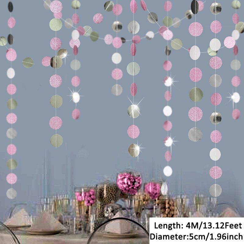 4M 13ft Glitter Paper Banner