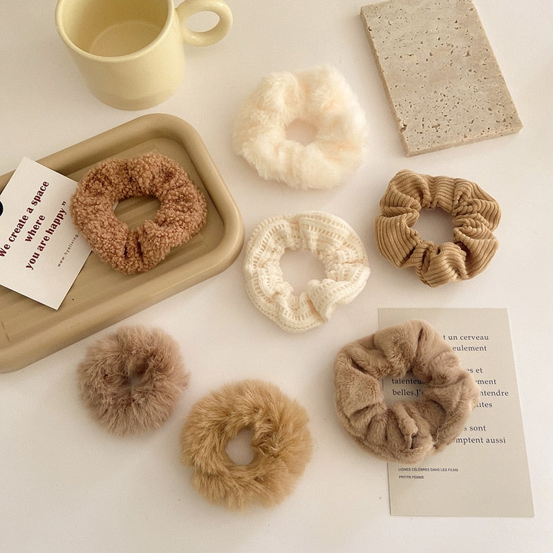 1/7 Pcs/Set Women Hair Scrunchies