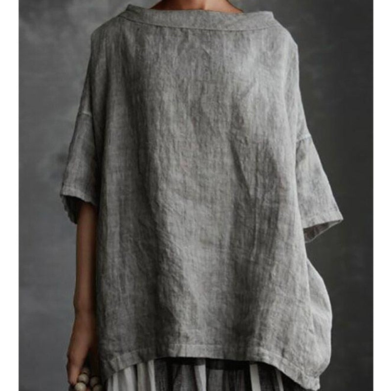 Cotton Linen T Shirt