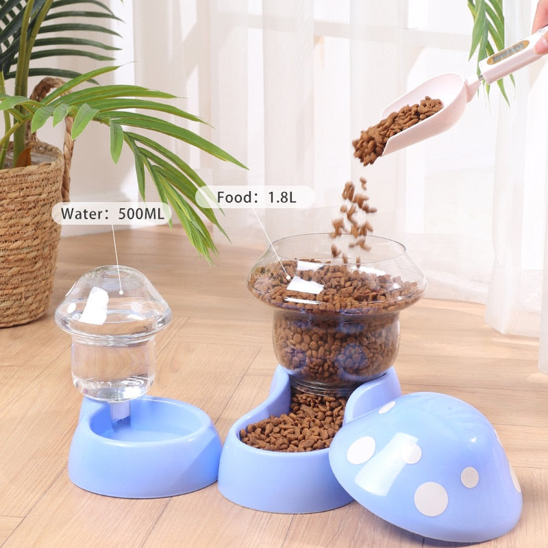 Mushroom Automatic Food Dispenser