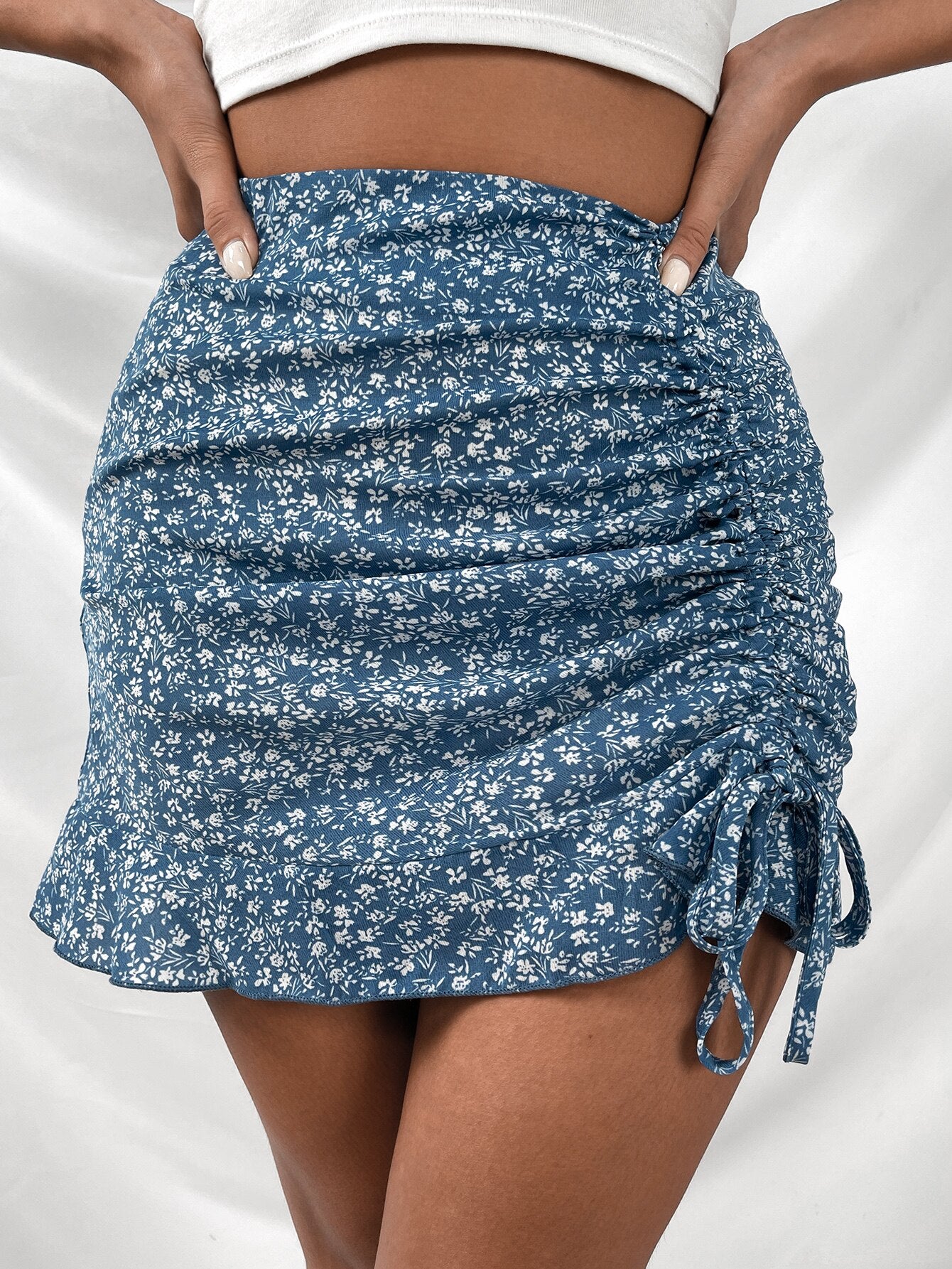 Ruffle Mini Skirt