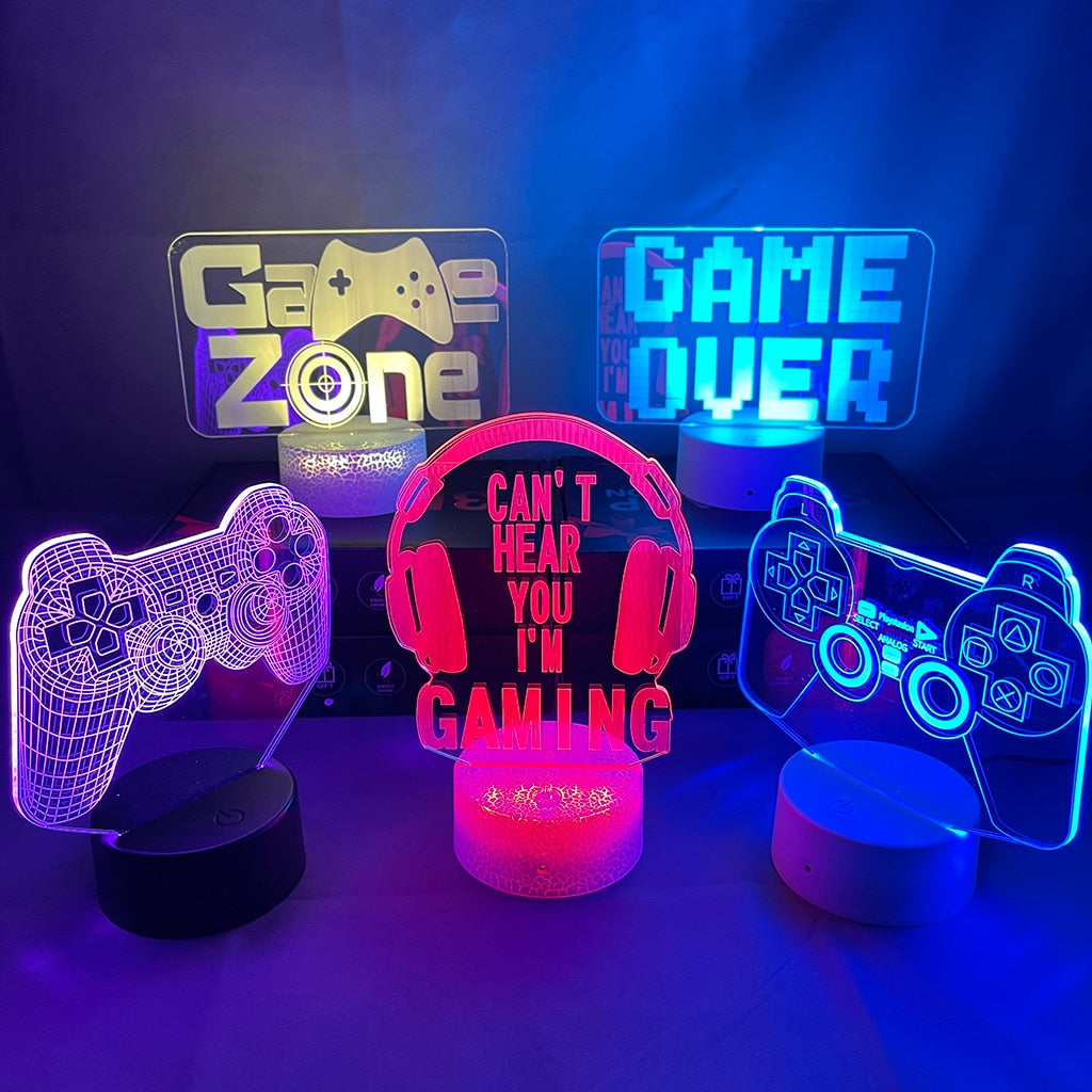 3D Gaming Night Light