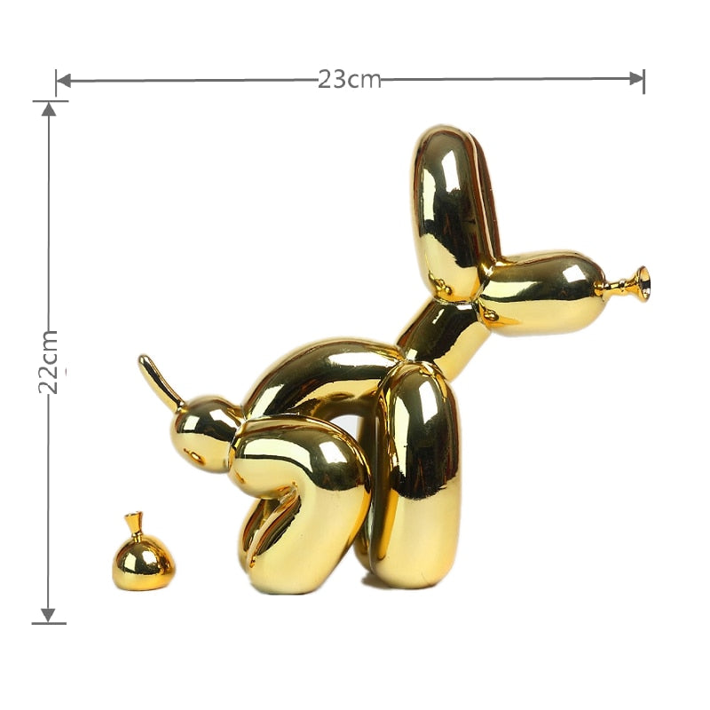 Balloon Dog Doggy Poo Sculpture
