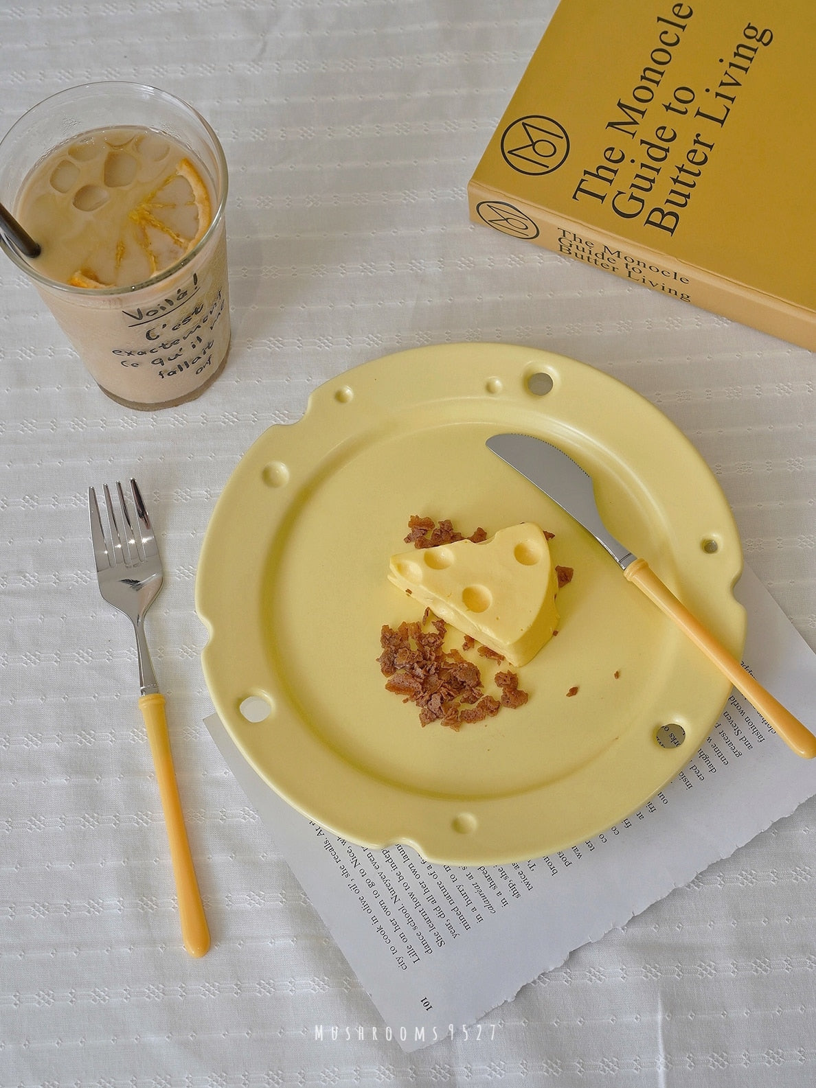 Irregular Ceramic Cheese Plate