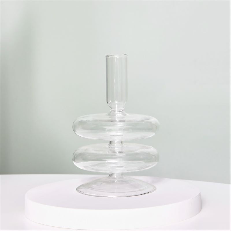 Neptune Glass Candle Holders