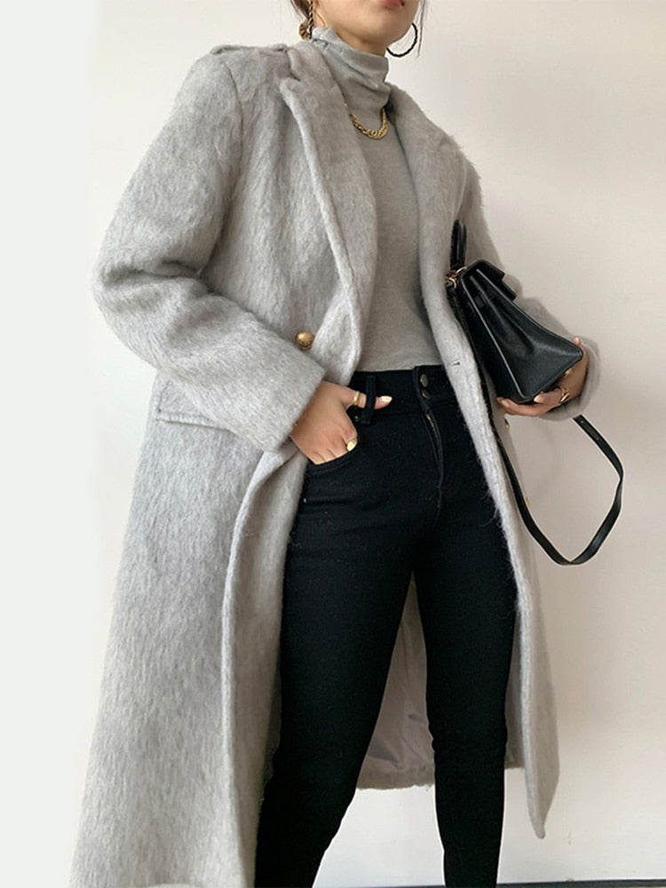 Gray Woolen Coat