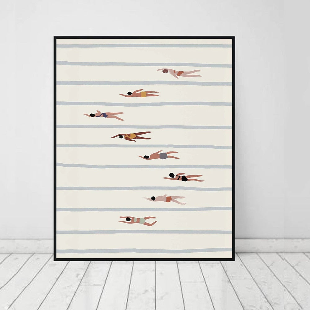 Swimmers Wall Art Print