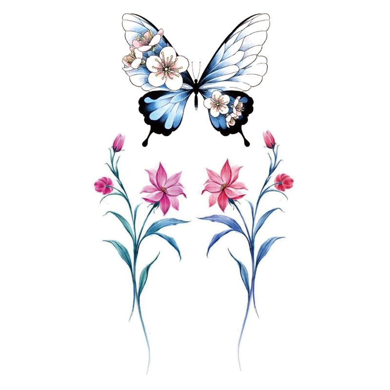 Flower Tattoo Sticker