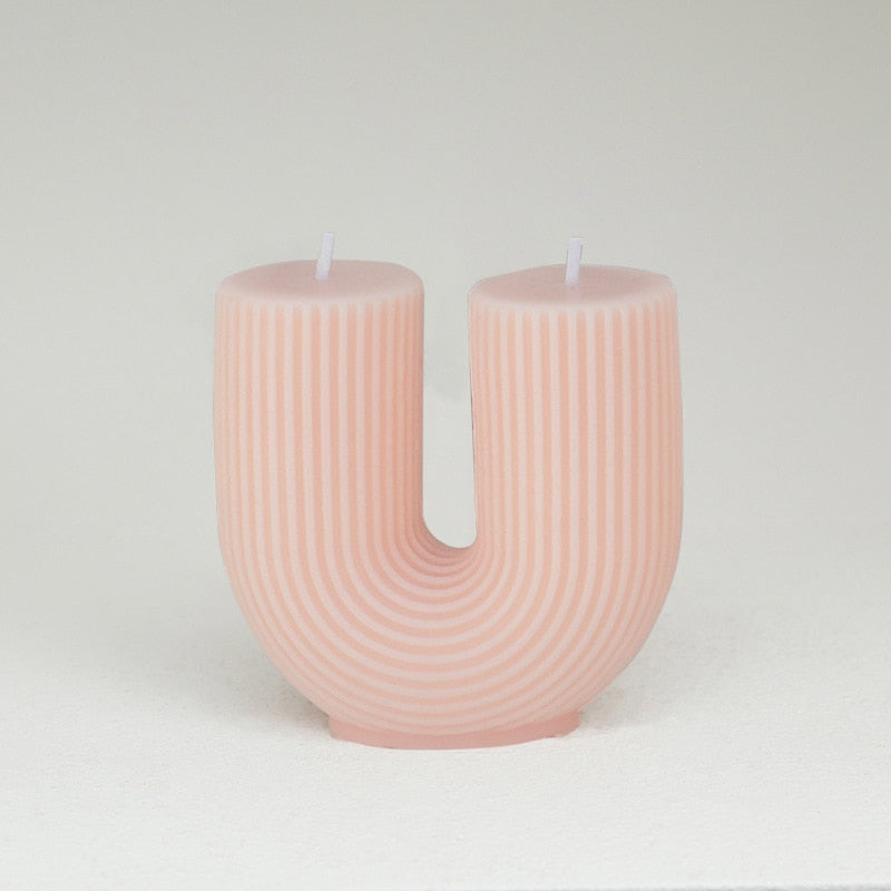 U-Shaped Home Decorative Candle