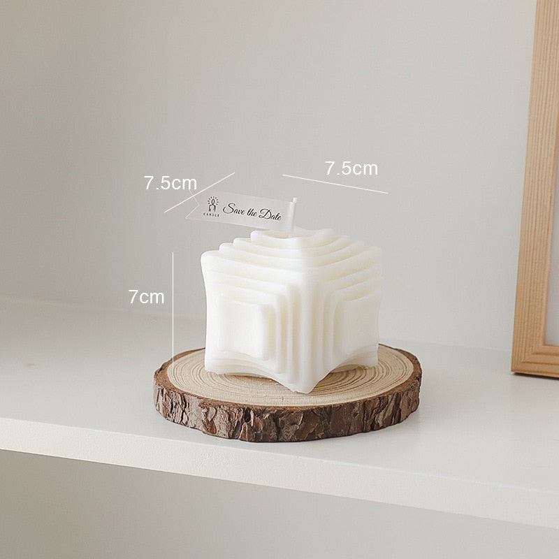 Geometric Rubik's Cube Scented Candle