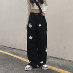 Black Star Cargo Jeans Wide Leg