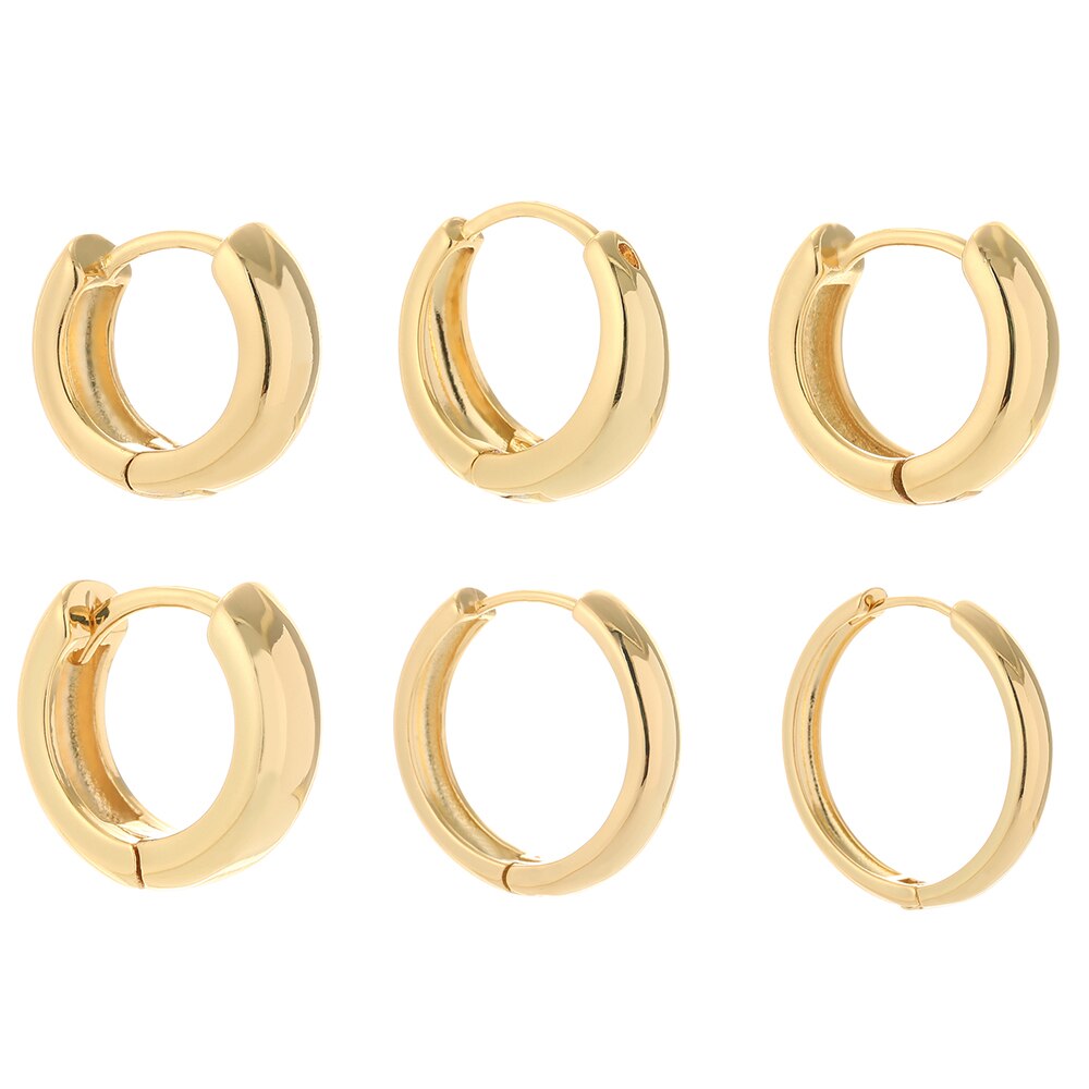 Simple Gold Hoop Earrings