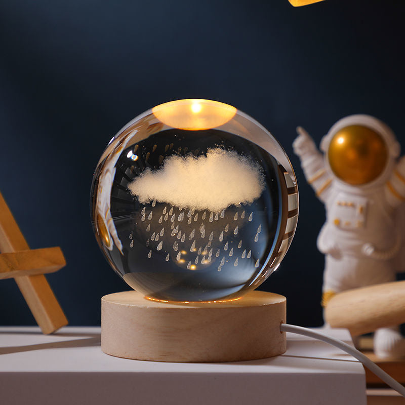 Glowing Planetary Galaxy Crystal Ball Lights