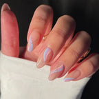 24Pcs Wavy Stiletto Press On Nails