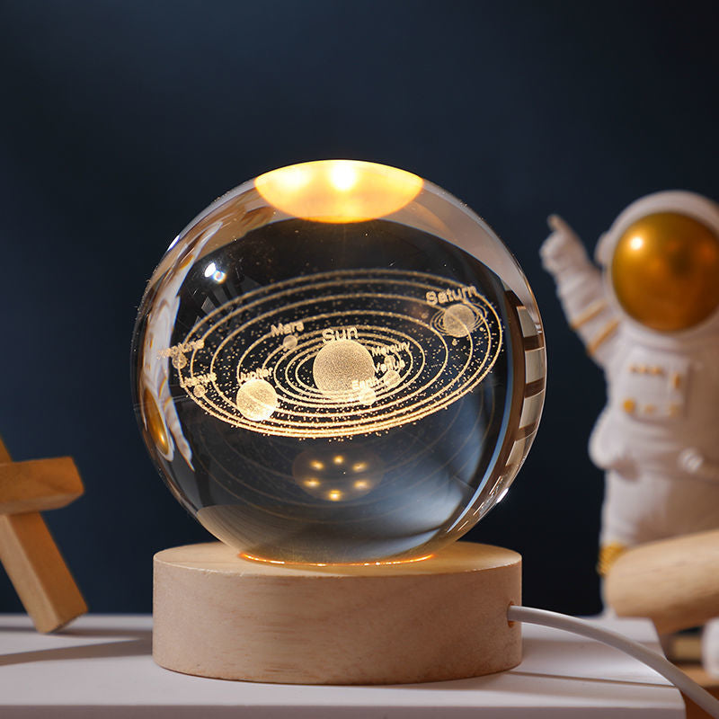 Glowing Planetary Galaxy Crystal Ball Lights