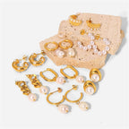 Pearl Stainless Steel Earrings