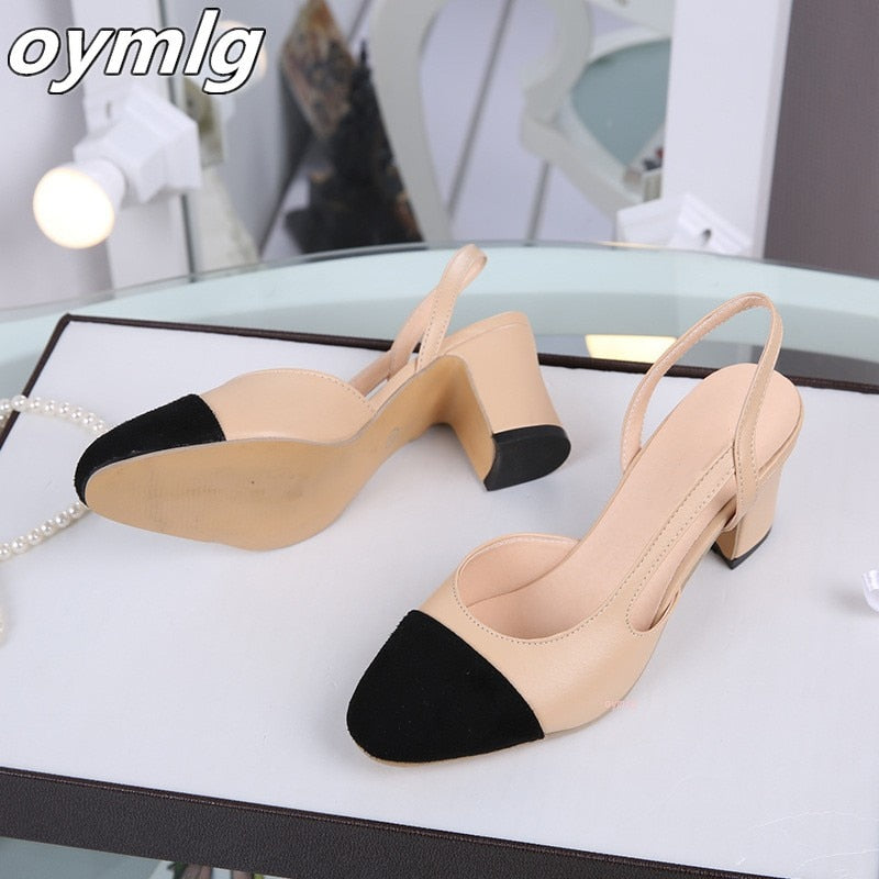 Mid Heel Square Sandals  Shoes