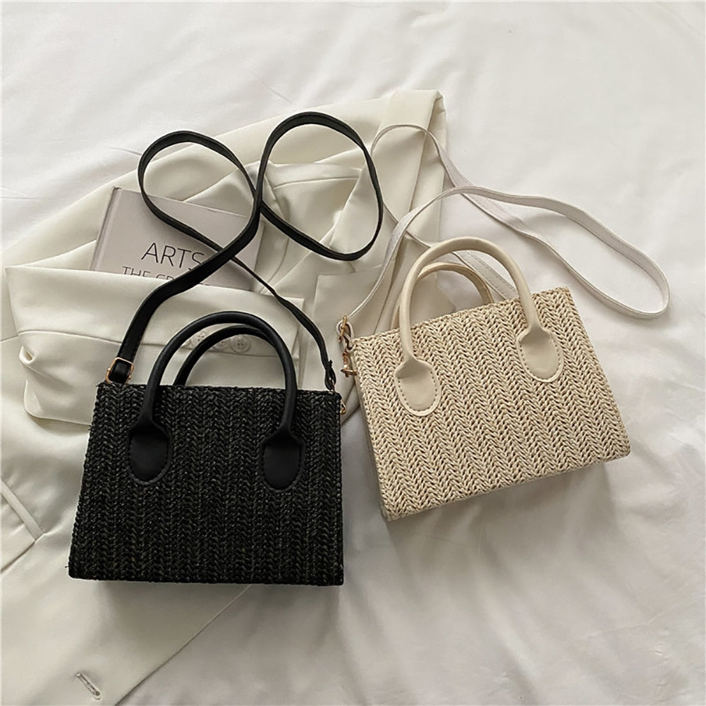 Straw Crossbody Bag