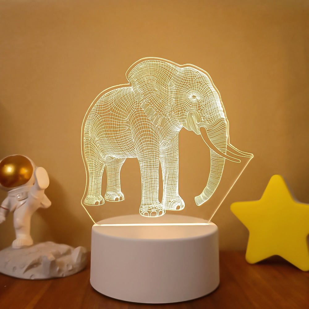 3D Acrylic USB Led Night Lamp