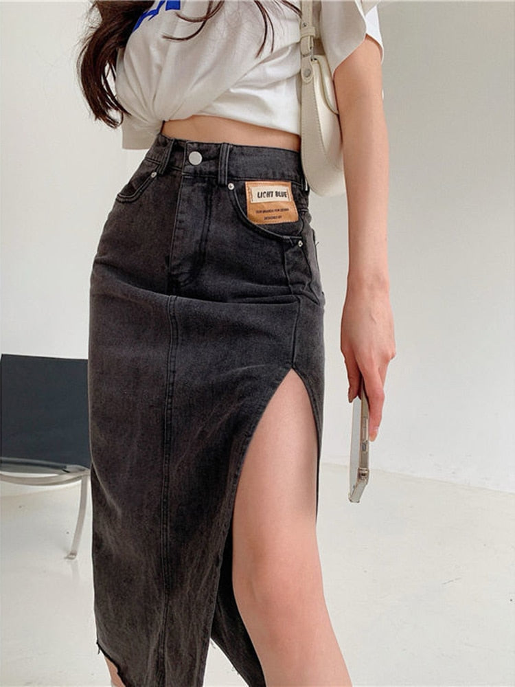 Maxi Jeans Skirt