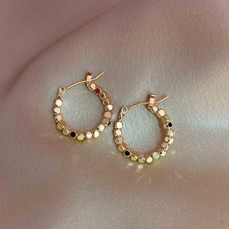 Round Circle Hoop Earrings