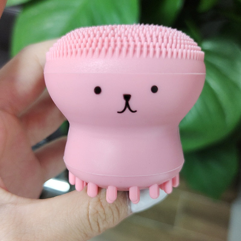 Pink Octopus Facial Brush