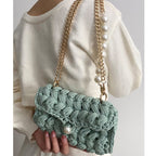 Crochet Pearl Shoulder Bag
