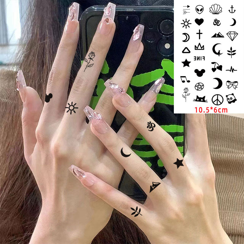 Smile Face Tattoo Sticker