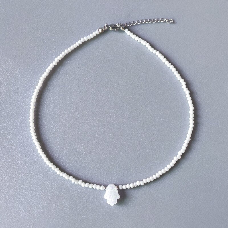 Pearl Rhinestone Necklace