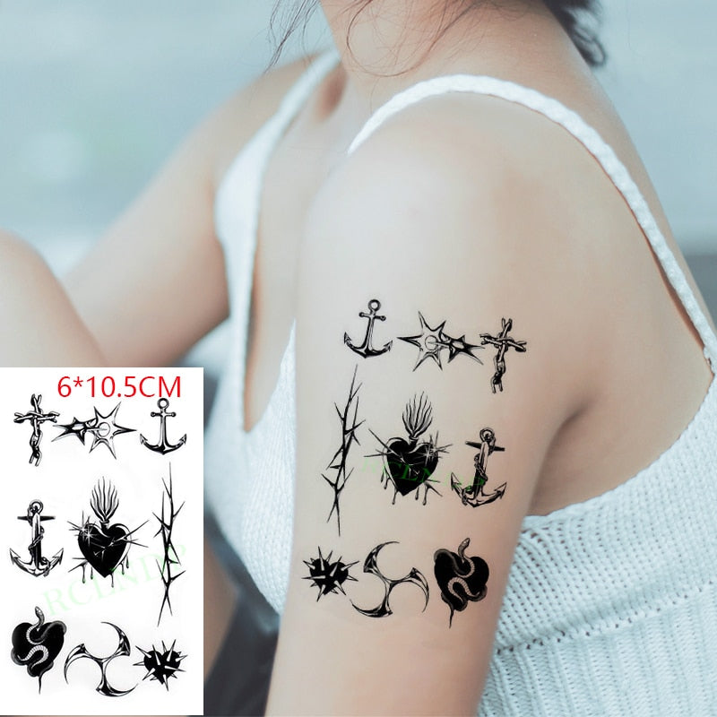 Smile Face Tattoo Sticker