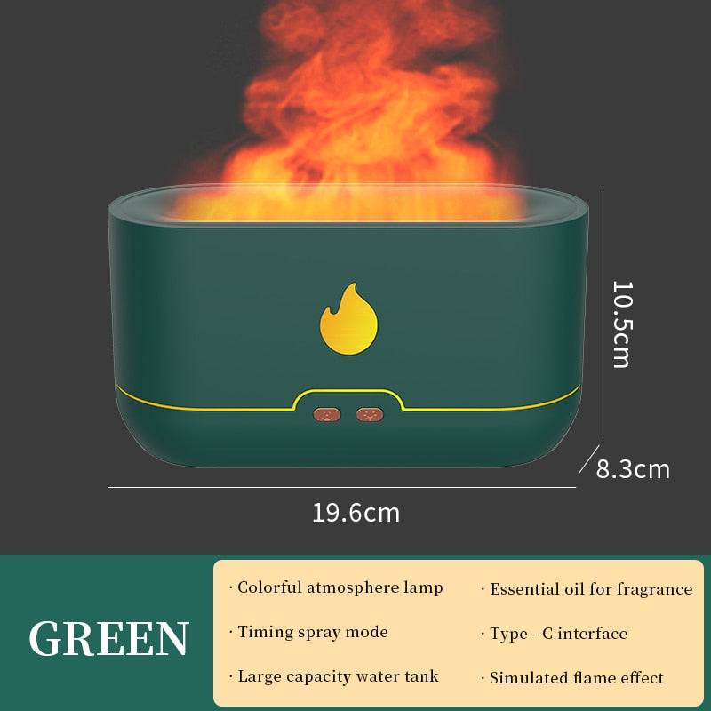 180ML USB  Simulation Flame Air Diffuser
