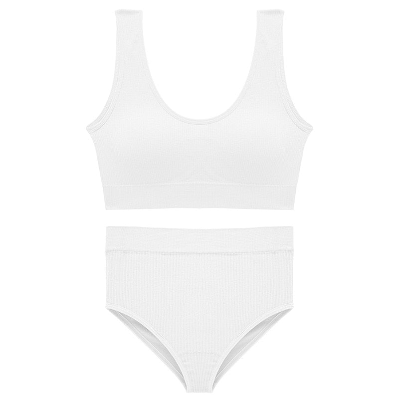 French Backless Push Up Underwear Set