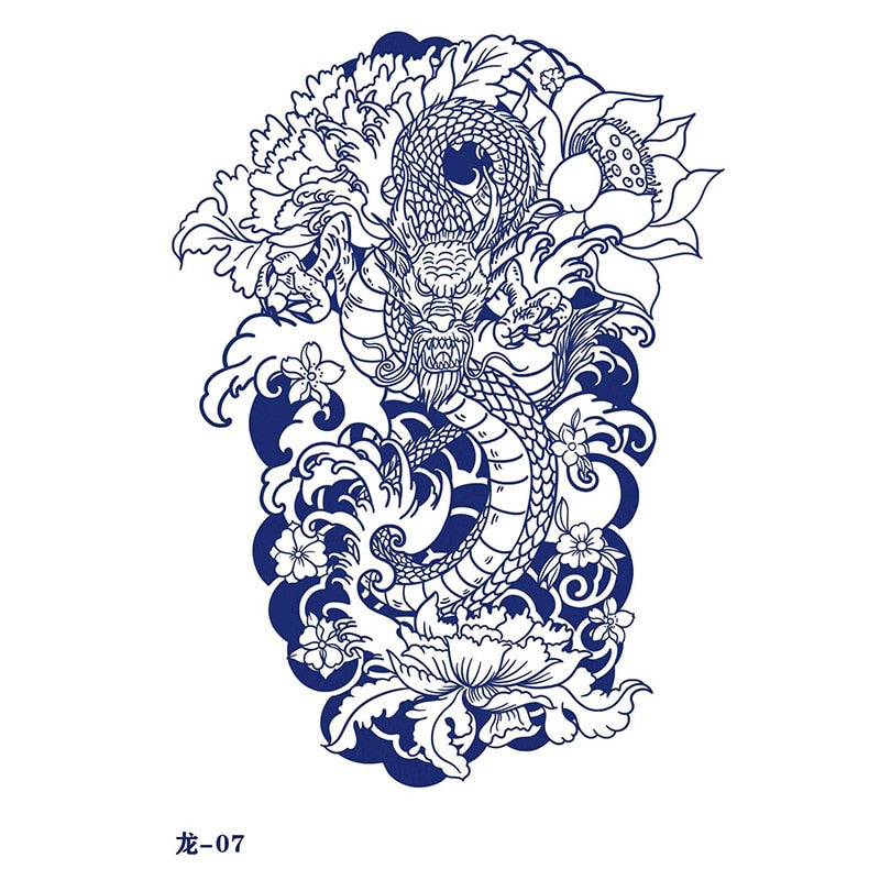 Japanese Dragon Tattoo Sticker