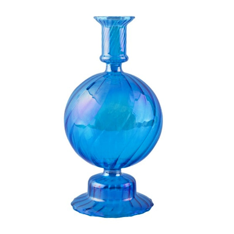 Holographic Glass Candle Holders