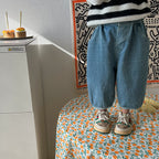 Cotton Denim Harem Pants