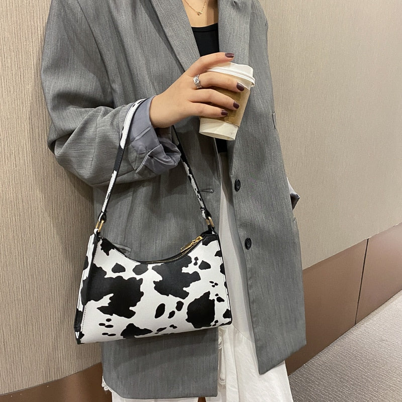 Zebra Print PU Leather Bag
