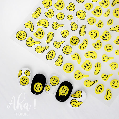 1 sheet Smile Nail Art 3D Stickers