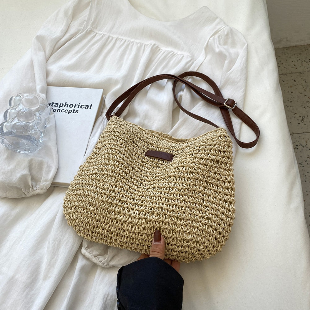 Straw Crossbody Bag