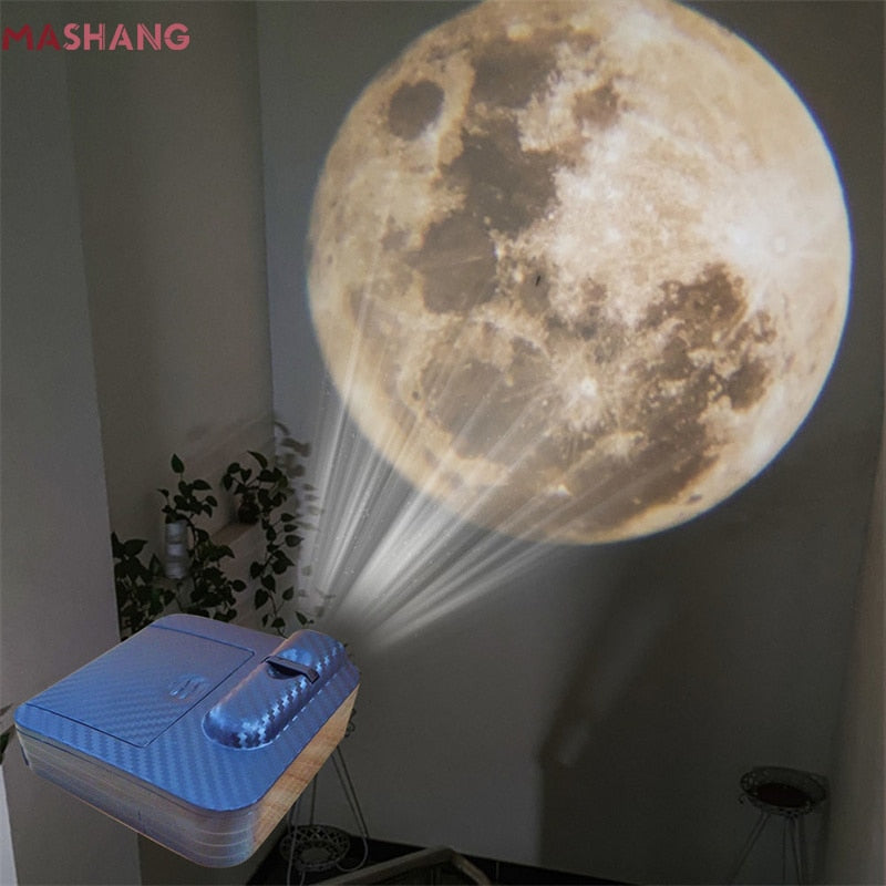 Aurora Moon Galaxy Projection Lamp