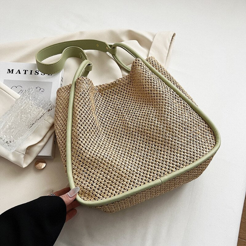 2 Pcs/set Woven Tote Bags
