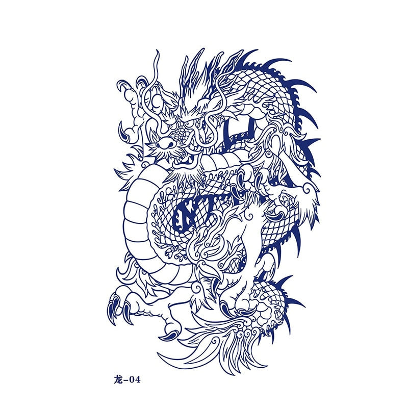 Japanese Dragon Tattoo Sticker